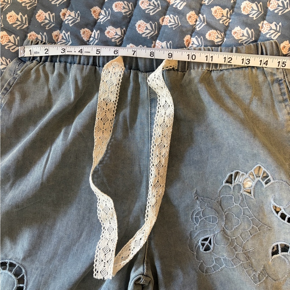 🖤 POL Vintage Wash Outseam Woven Twill Wide Pants – NWT – Size Medium - Picture 8 of 11